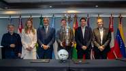 Na reunião foi confirmada a cidade de Lima, no Peru, como sede da final - Reprodução/Conmebol
