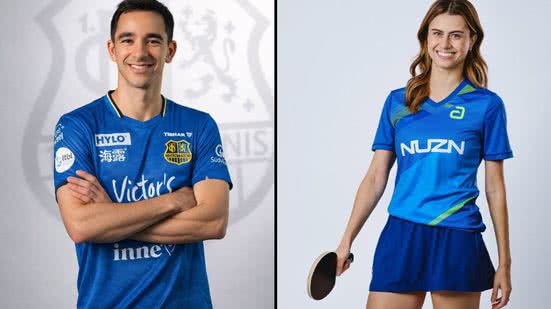 Reprodução / Redes Sociais / Instagram/ @hugocalderano / @fcs_tischtennis / @_brunatakahashi / @androtabletennis / Montagem BNews
