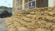 Megaoperação revela bunker com quase 50 toneladas de maconha e arsenal de guerra - Repredução/TV Globo