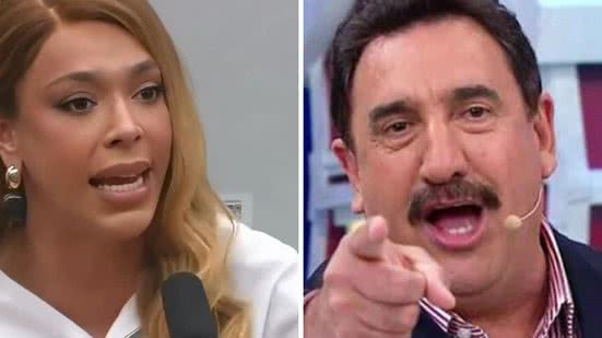 Foto 1: Reprodução / Redes sociais | Foto 2: Reprodução / SBT