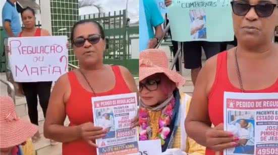 Imagem Manifestantes denunciam crise da saúde em Simões Filho: “Muita festa e o povo morrendo”