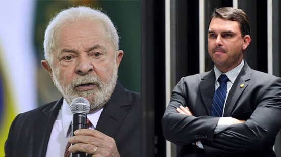 Lula e Flávio Bolsonaro - Marcelo Camargo/Agência Brasil e Jefferson Rudy/Agência Senado