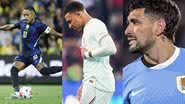 Rafael Ribeiro/CBF / Reprodução/Instagram @equipedefrance / Reprodução/Instagram @g10dearrascaeta