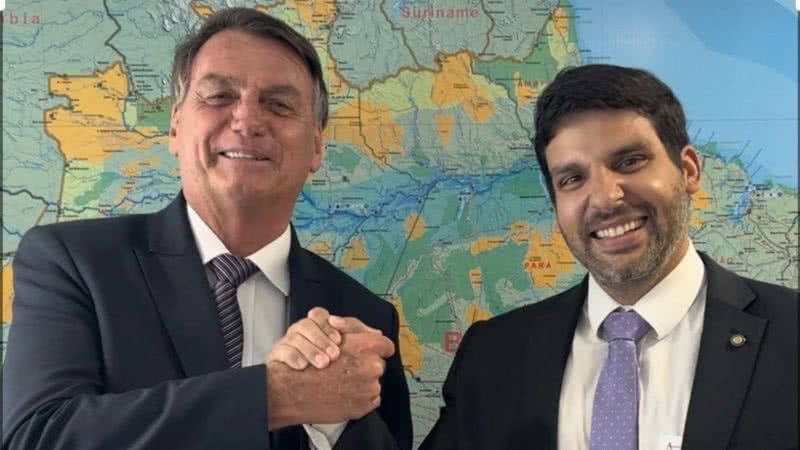 Jair Bolsonaro e André Porciúncula - Reprodução