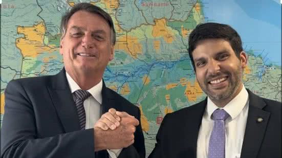 Jair Bolsonaro e André Porciúncula - Reprodução