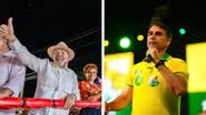Ricardo Stuckert/Campanha de Lula e Charles Vieira/Campanha de Flávio Bolsonaro