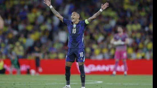 O atacante Raphinha foi cortado da Seleção Brasileira - Reprodução/ CBF