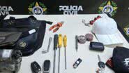 Materiais usados no esquema foram apreendidos durante a ação - Polícia Civil