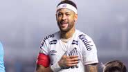 Neymar no camarote da vila em Santos 2 x 0 Atlético-MG - Foto: Carlos Torres/Agencia Enquadrar/Folhapress)