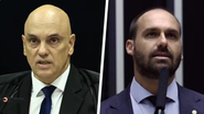 Imagem URGENTE: Moraes ordena cumprimento de pena de Eduardo Bolsonaro e cancela passaporte do ex-deputado
