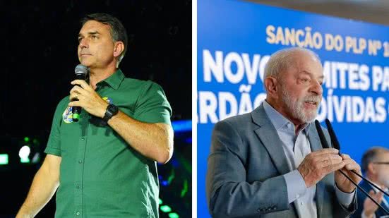 Charles Vieira/Campanha Flávio Bolsonaro e Ricardo Stuckert/Campanha de Lula
