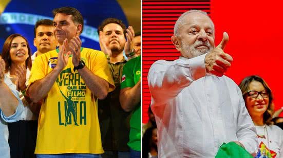 Divulgação Campanha Flávio Bolsonaro  e Divulgação Campanha Lula