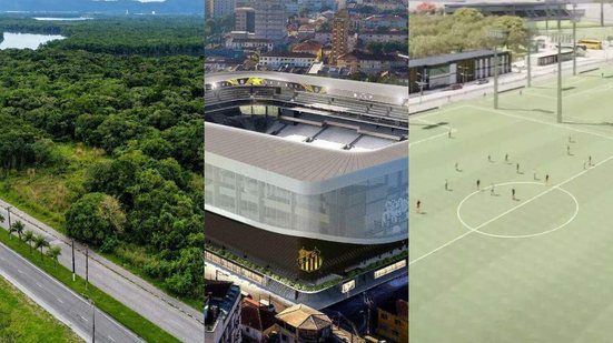Divulgação | Prefeitura de São Vicente, Santos FC e Reprodução
