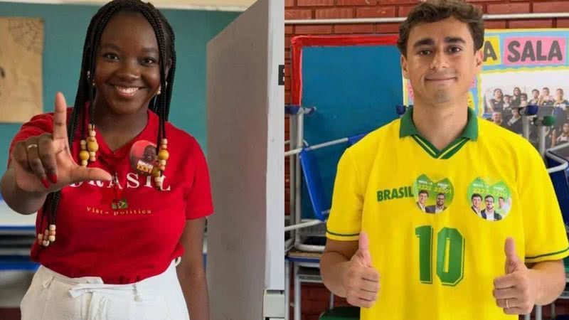 Reprodução / Redes sociais / @anaelisast e @nikolasferreiradm