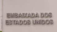 Os serviços da embaixada dos EUA no Brasil foram suspensos sob a justificativa de questões de segurança  |  TV Globo/Reprodução