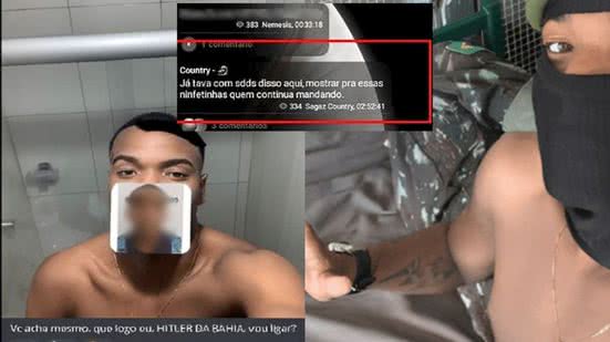 Imagem "Hitler da Bahia": soldado do exército liderava jovens em estupro virtual e 'mutilação recreativa'