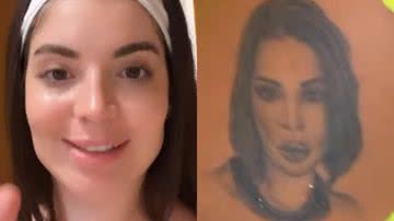 Gkay se depara com o próprio rosto tatuado em local inustado em um fã - Reprodução / Instagram