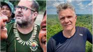 Montagem / Divulgação/Funai e Reprodução Twitter/@domphillips