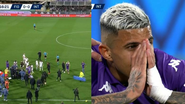 Jogador passa mal e partida é suspensa no campeonato italiano - Reprodução/ESPN