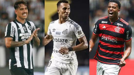 Vitor Silva | Botafogo FR, Raul Baretta | Santos FC e Gilvan de Souza | CR Flamengo