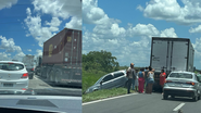 Engavetamento com quatro veículos é registrado na BR-324 - Leitor Bnews