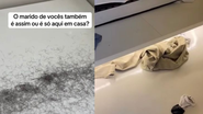 Influenciadora questiona marido sobre bagunça - Reprodução/Redes sociais