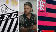 Divulgação/Santos - Reprodução/YouTube/RomárioTV - Divulgação/Flamengo