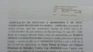 Imagem Morte de PMs: Prisco divulga documento protocolado no MP 