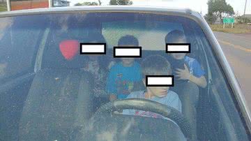 Imagem Polícia flagra menino de 11 anos dirigindo em rodovia 
