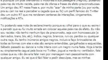 Imagem Menina usa twitter para postar: nasce 1% de barreira contra PRETOS em mim