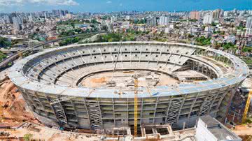 Imagem Metade dos estádios da Copa  2014 não atingiu 50% das obras