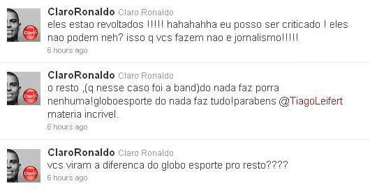 Imagem Ronaldo “Fenômeno” critica jornalismo da Band