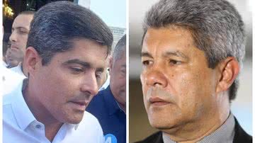 Jerônimo rebate ACM Neto após críticas do ex-prefeito a Lula - Foto ACM Neto: Arquivo BNews / Foto Jerônimo Rodrigues: Paulo M. Azevedo/BNews