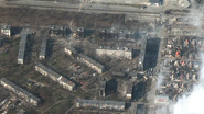 Imagens de satélite mostram Mariupol destruída - Imagem de satélite/Maxar Technologies