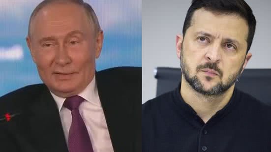 Reprodução / Foto 1:  TV Globo / Foto 2: Instagram/ @zelenskyy_official