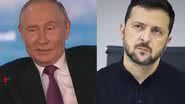 Reprodução / Foto 1:  TV Globo / Foto 2: Instagram/ @zelenskyy_official