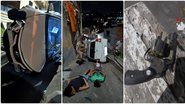 Imagem VÍDEO: Grupo que fugia da polícia em carro roubado entra em rua sem saída e capota