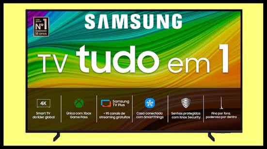 Smart TV Samsung QLED  4K - Divulgação